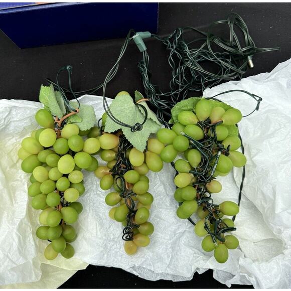 GKI Bethlehem Lighting Green Triple Grape Cluster Lights Original Box *No Plug - Picture 4 of 7